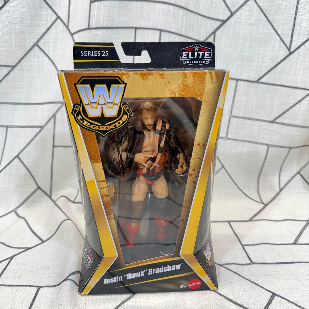 Mattel WWE Legends Elite Series 25 Justin Hawk Bradshaw Action Figure New